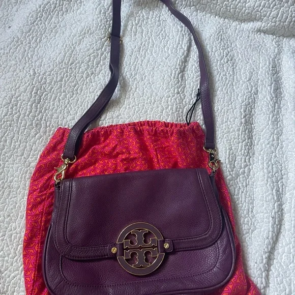 Tory Burch Deep Purple Shoulder Bag - Picture 3 of 5